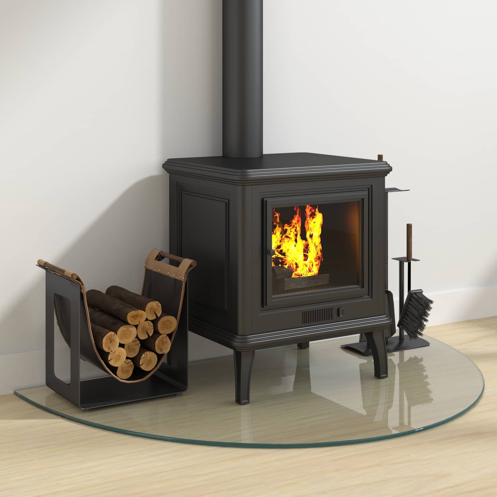 vidaXL Feuerstelle Glasplatte Transparent 1000 x 600 mm Glas