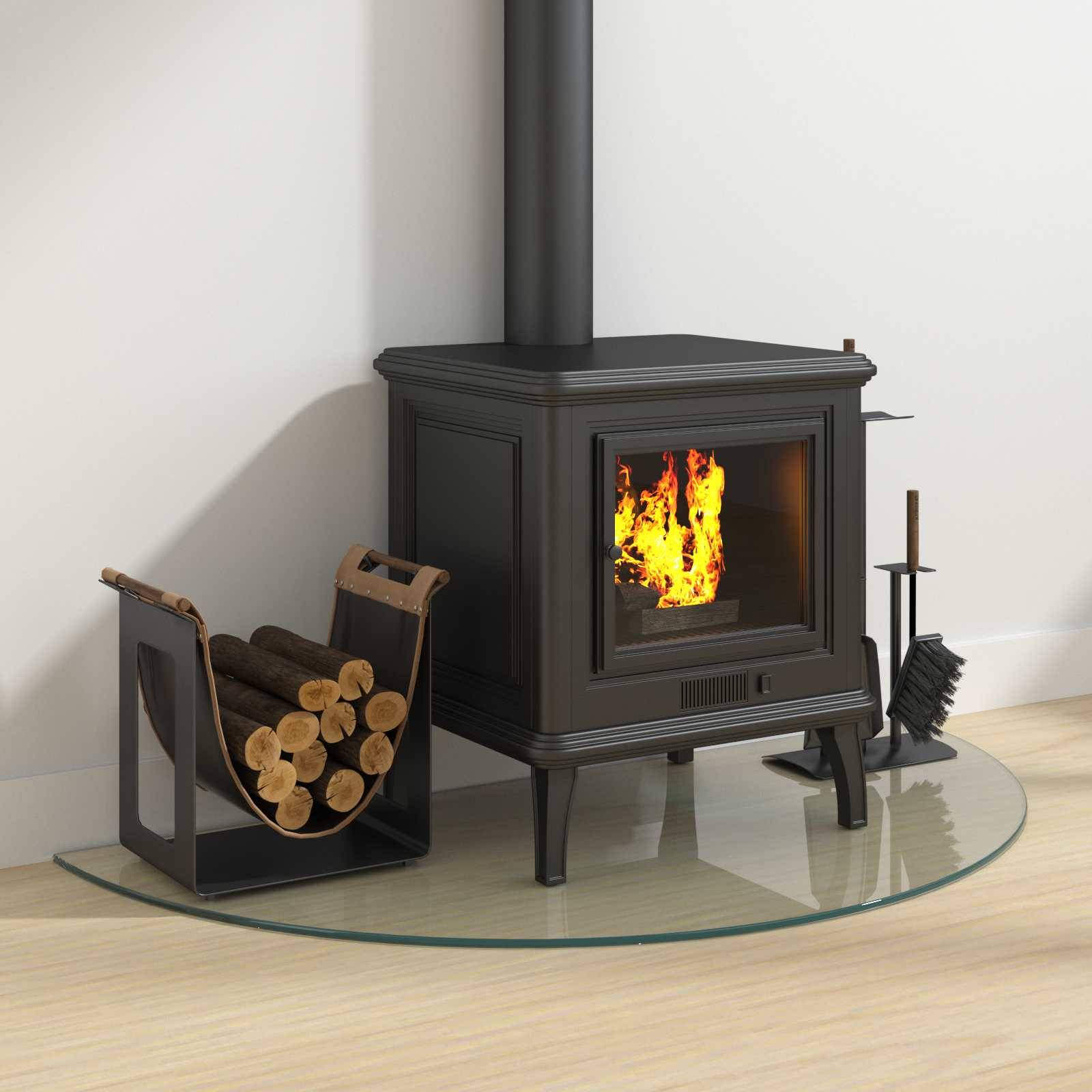 vidaXL Feuerstelle Glasplatte Transparent 1000 x 500 mm Glas