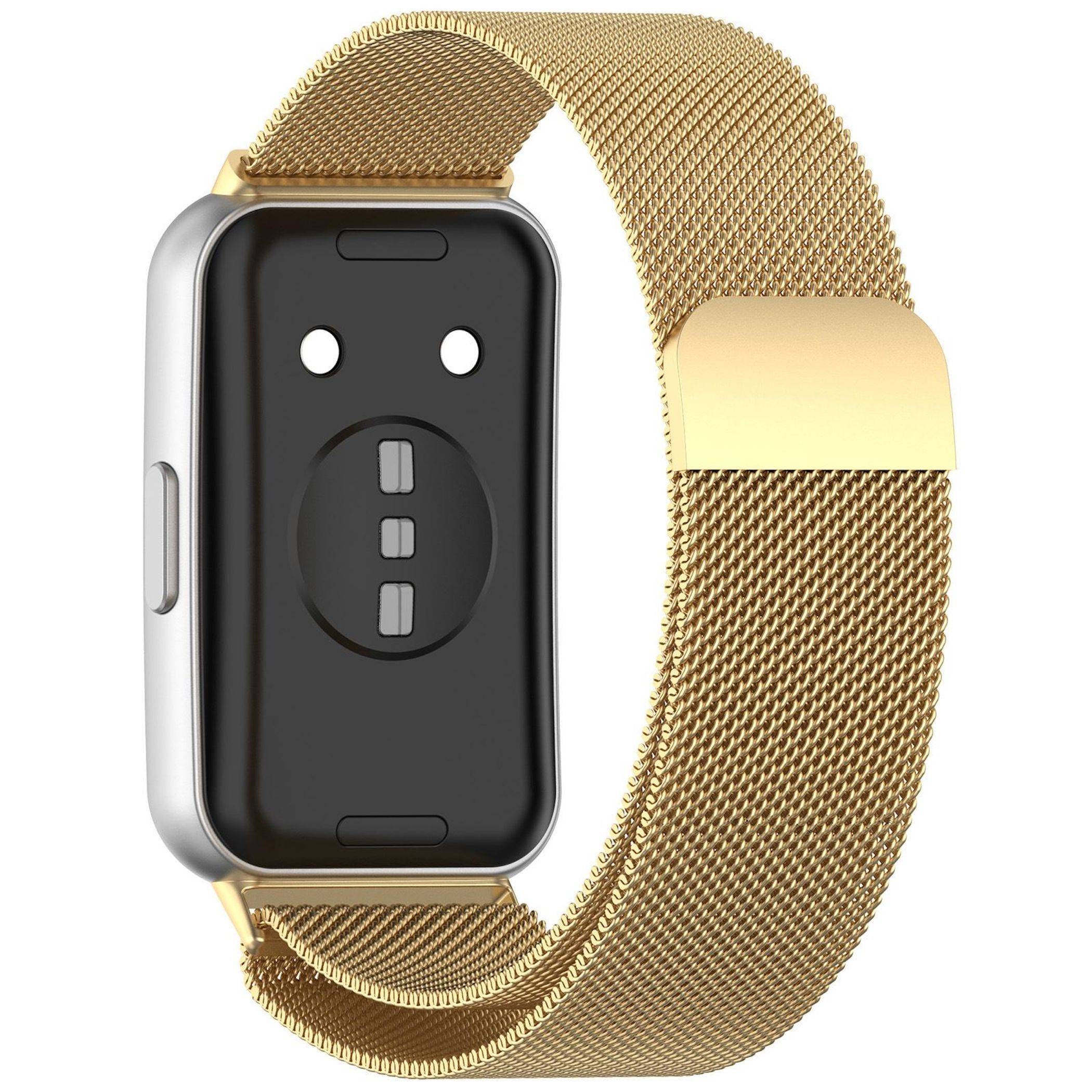 Smartwatch Armband Metall für Huawei Band 11 / 11 Pro Magnetverschluss Gold
