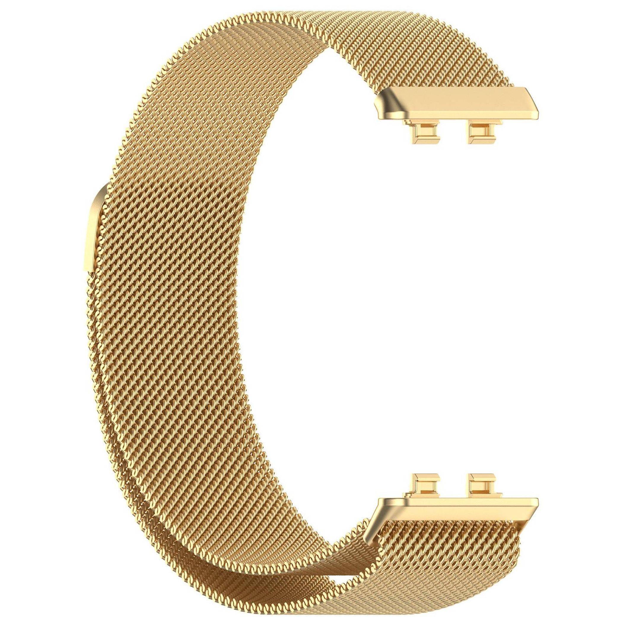 Smartwatch Armband Metall für Huawei Band 11 / 11 Pro Magnetverschluss Gold