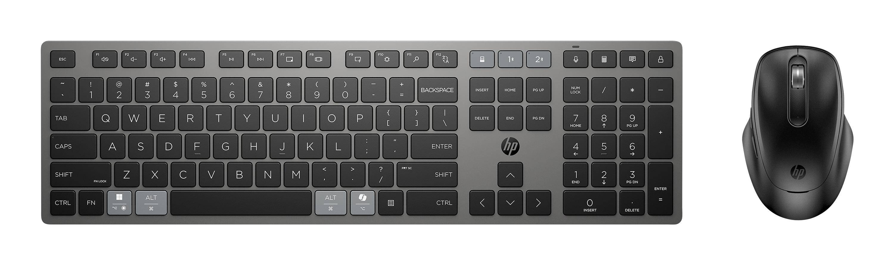 720 MULTI RCHRGBL WLS KB MS, Volle Größe (100%), Kabellos, USB + Bluetooth, Mech