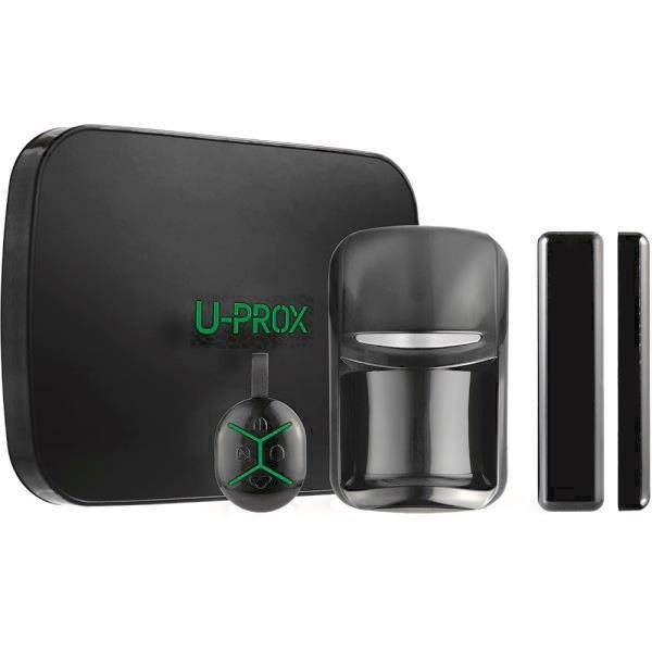 U-PROXX AUP-MPX-LE-KF-KIT-BK Funk-Alarm- zentr.-Set 250 ML inkl. PIR-Bewegungsm. Install.Baumaterial