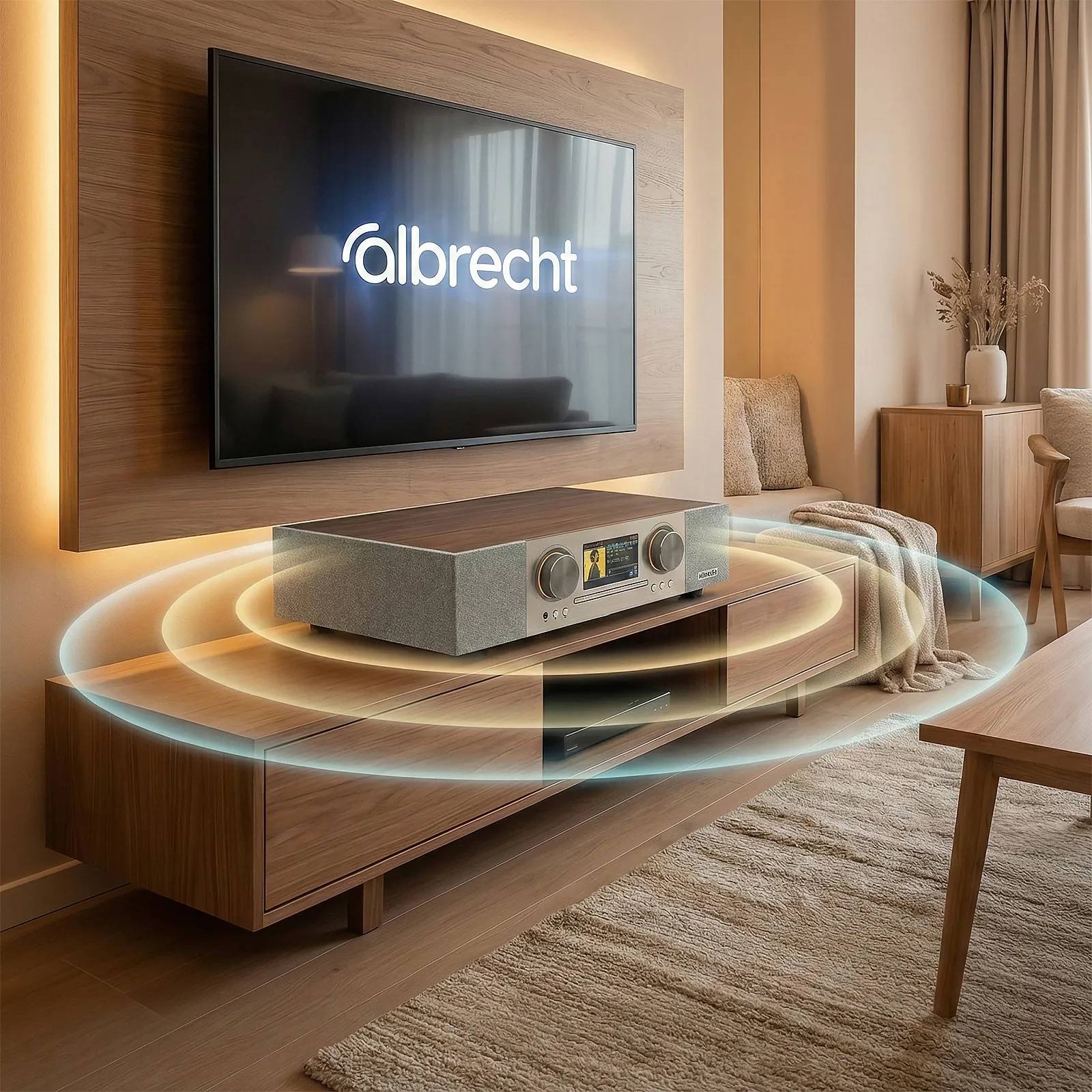 Albrecht DR 1000, Analog &amp; Digital, FM, DAB+, Spieler, 30 W, LCD, 10,9 cm (4.3")