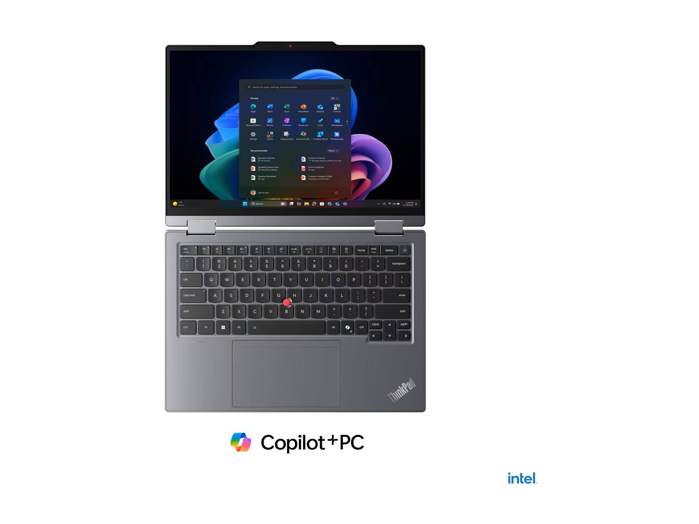 Lenovo ThinkPad X1 2-in-1 Gen 11 21V9 - Aura Edition - Flip-Design - Intel Core Ultra 5 325 / 2.1 GHz - Evo - Win 11 Pro