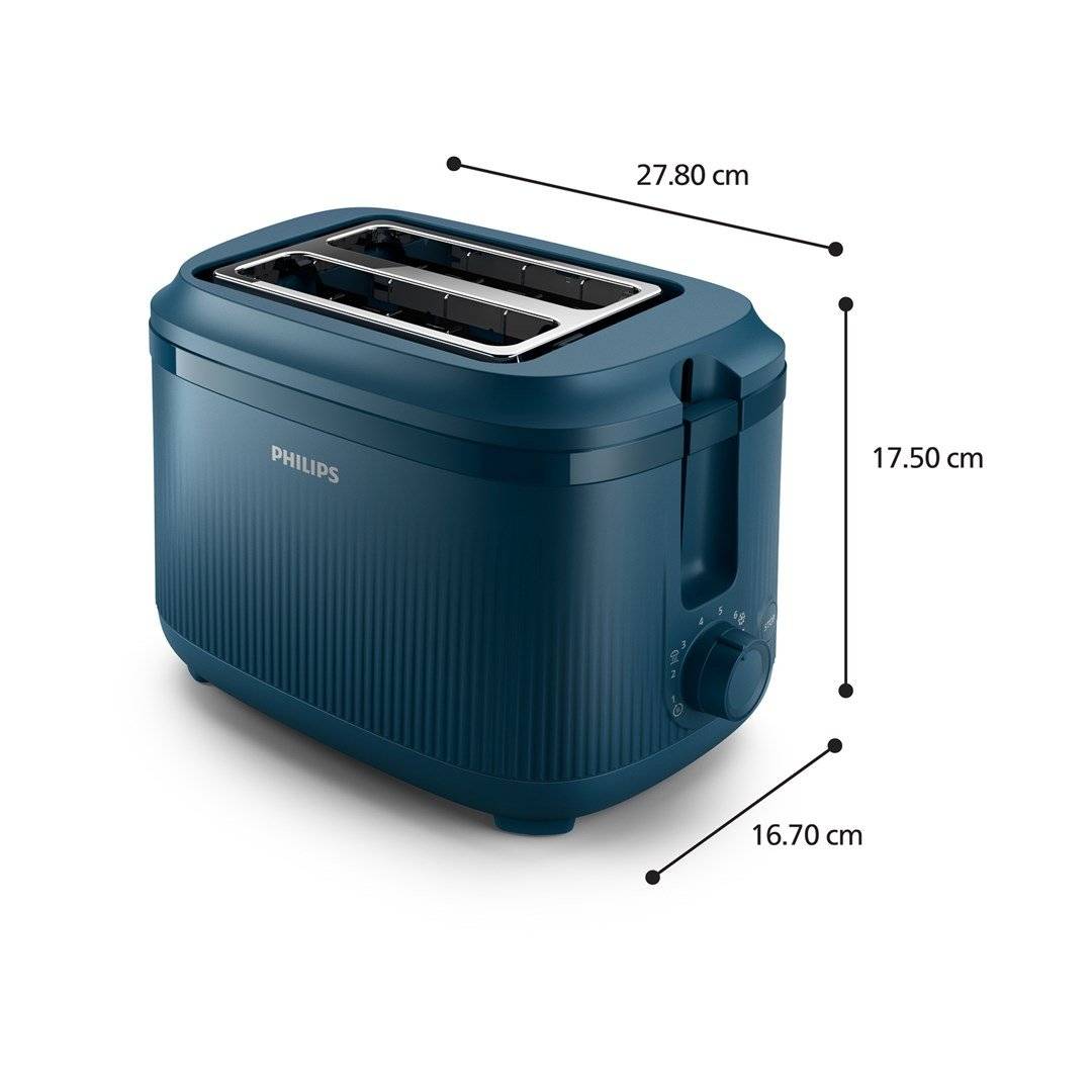 Philips Series 3000 Toaster 2 Scheiben 900W blau