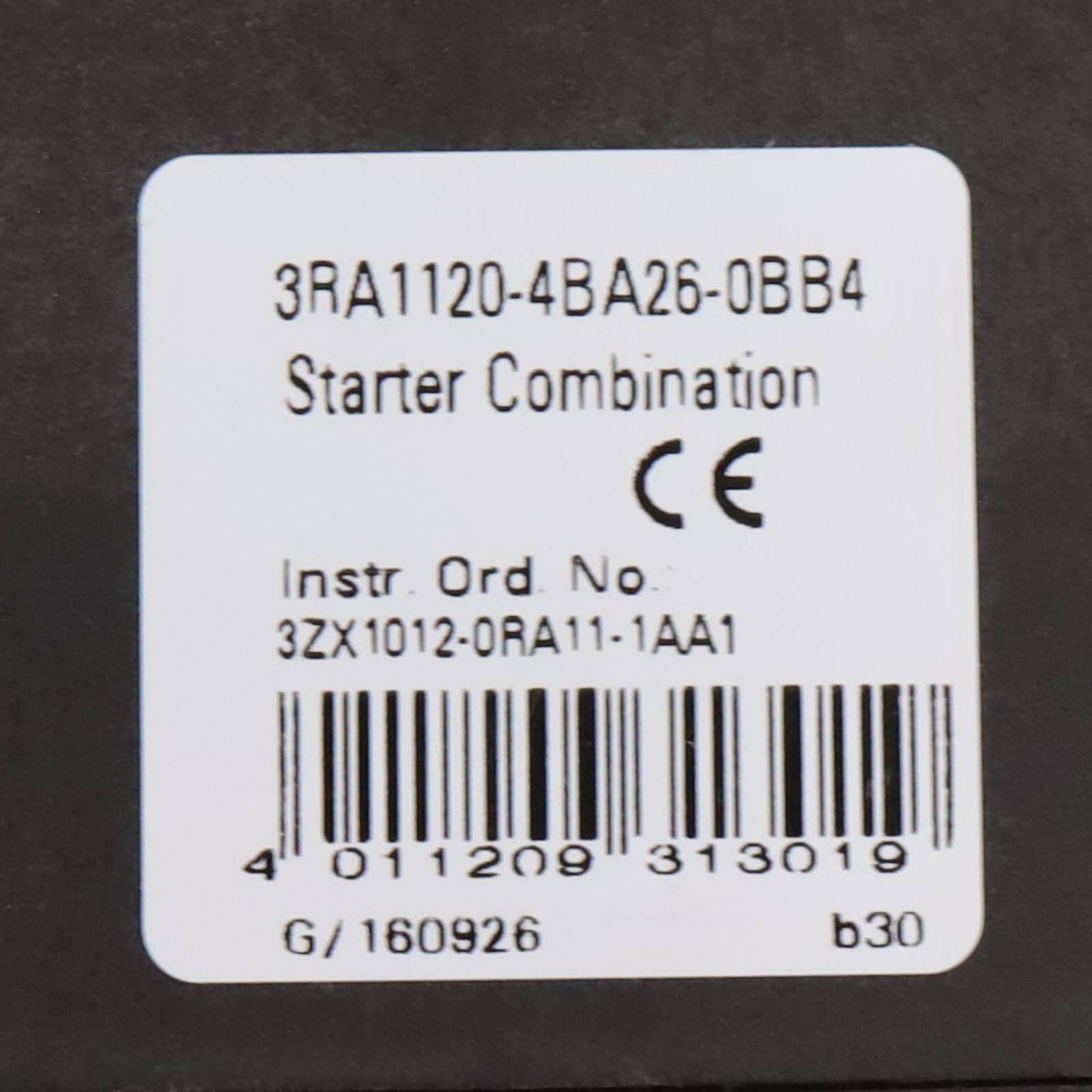 Siemens Starterkombination 3RA1120-4BA26-0BB4 OVP