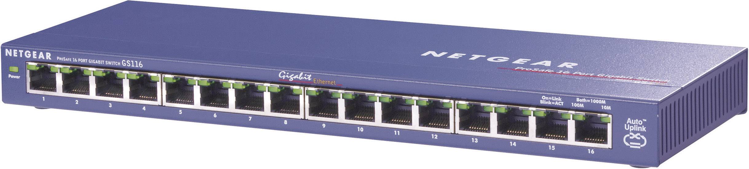 Netgear ProSAFE® GS116GE Netzwerk Switch 16 Port 1 GBit/s