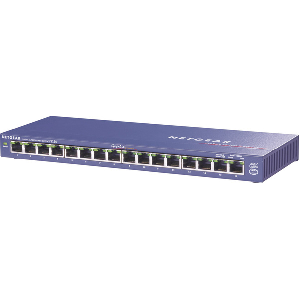 Switch réseau NETGEAR ProSAFE® GS116GE 16 ports 1 GBit/s
