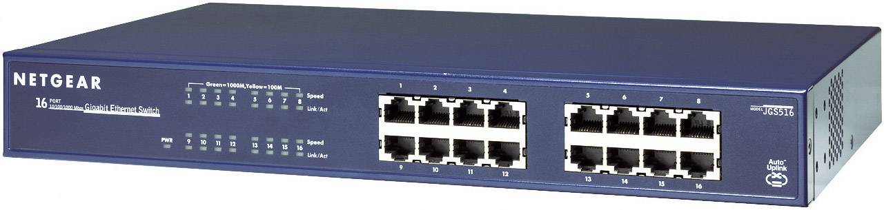 Netgear JGS516 19 Zoll NetzwerkSwitch 16 Port 1 Gbit/s digitalo