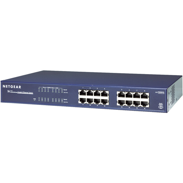 Switch réseau 19" NETGEAR JGS516 v2 16 ports 1 GBit/s