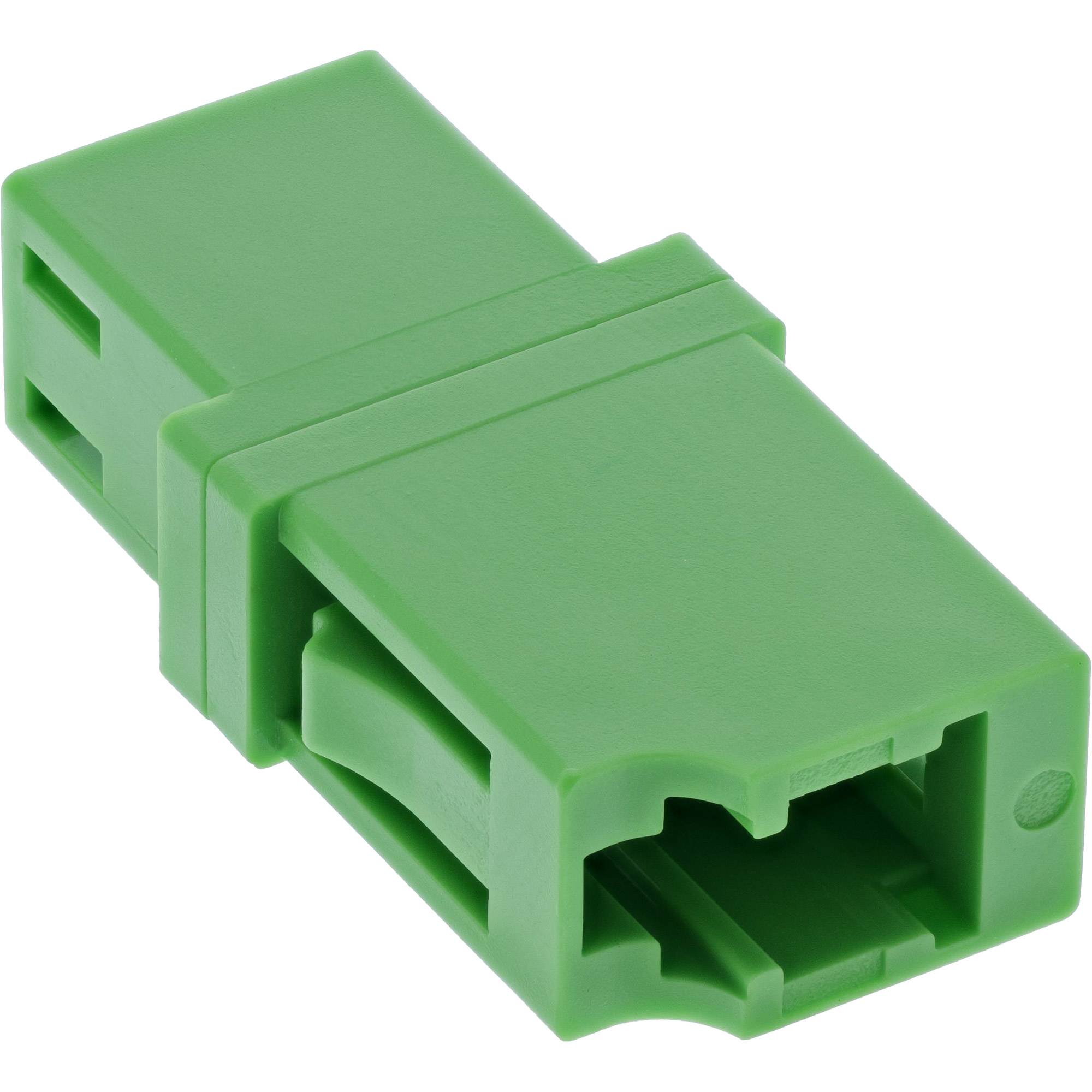 InLine® LWL Kupplung, Simplex LC/LC, singlemode, grün, Keramik-Hülse (FTTH) (89989S)