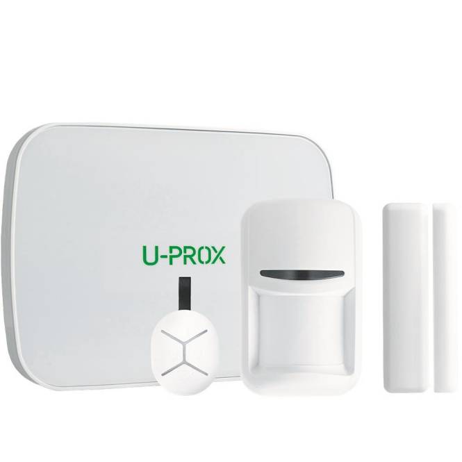 U-PROXX AUP-MPX-LE-KF-KIT Funk-Alarm- zentr.-Set 250 ML inkl. PIR-Bewegungsm. Install.Baumaterial