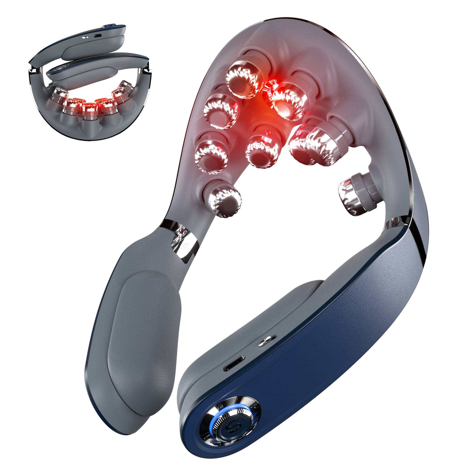 SKG G7 Pro-Fold, Kompressionsmassage, Vibration massage, Hals/Nacken, Blau, Kunststoff, Tasten, Akku