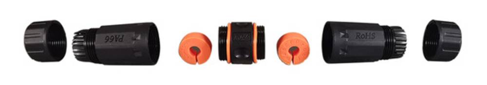 IP67 + IP68 Steckverbinder RJ45 Cat.6A IP68, Durchführungskupplung,Buchse/Buchse Verb - 1 VPE = 20