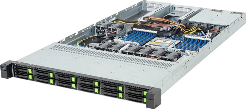 Barebone Server Gigabyte R163-ZG2-AAJ2 Rev. 3.x Rack 1U Single Sockel SP5 6NR163ZG2DR000ACJ2