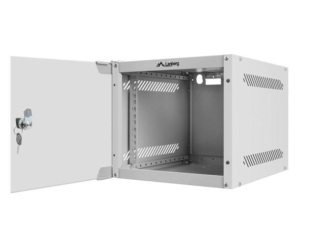 LANBERG 10 4U 280x310 Wandgehäuse Glastür (FlatPack) gr Multimedia-Technik 10 Gehäuse und