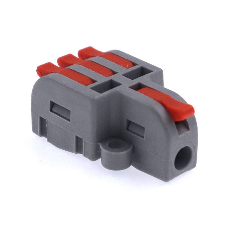 Kaiser Electronics 10er Pack 1+3 Durchgangsklemme 4mm² 600V für flexibele und starre Kabel 1 + 3