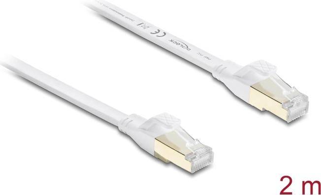 Delock RJ45 Flachband Patchkabel Cat.8.1 U/FTP 40Gbps - Netzwerk - CAT 8
