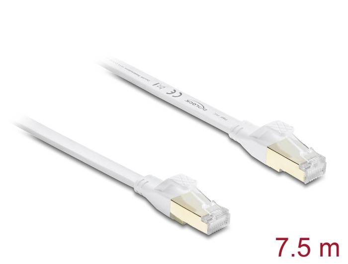 81029 - Patchkabel Cat.8.1, U/FTP, 7,5m, weiß