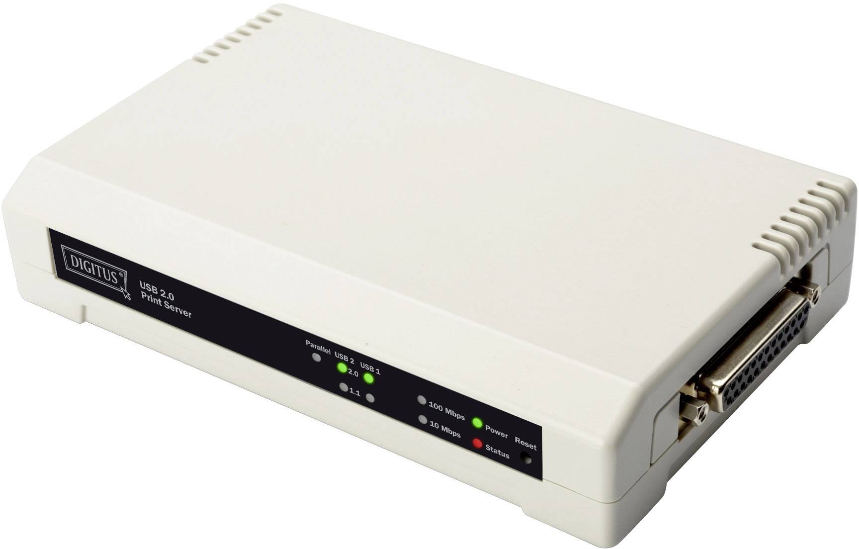 Digitus DN-13006-1 Netzwerk Printserver LAN (10/100MBit/s), USB, Parallel (IEEE 1284)