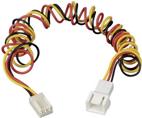 Image of Akasa PC-Lüfter Verlängerungskabel [1x PC-Lüfter Stecker 3pol. - 1x PC-Lüfter Buchse 3pol.] 0.60