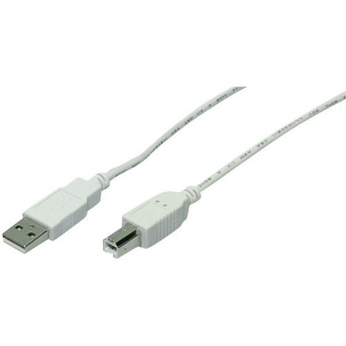 Goobay USB-Kabel USB 2.0 USB-A Stecker, USB-B Stecker 1.80m Grau
