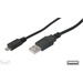 Digitus USB-Kabel USB 2.0 USB-A Stecker, USB-Micro-B Stecker 3.00m Schwarz AK-300110-030-S
