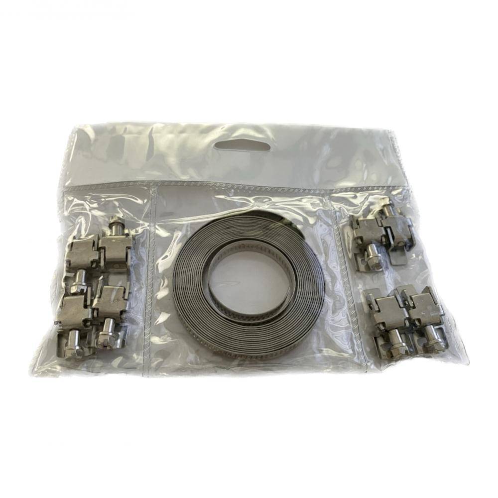 Schneckengewindeschellen-Endlosband EB9 - Werkstoff W2B - Bandbreite 9 mm - Länge 3 m - mit 8 Köpfen - Preis per Set