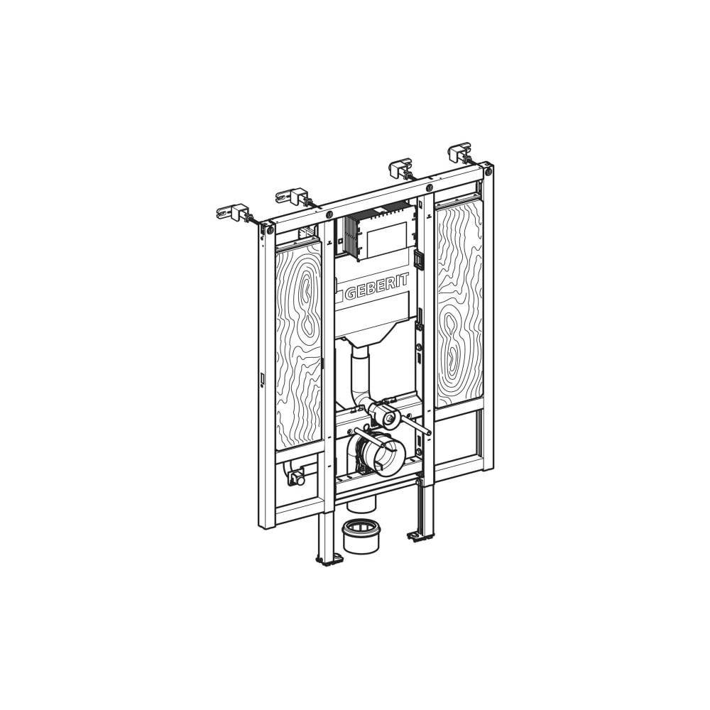 Geberit WC-Element, Duofix, 1120mm, UP-Spülkasten 12cm, barrierefrei, blau, 1 Stk.