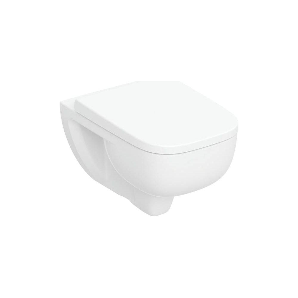 Geberit Renova Plan Set Wand-WC Tiefspüler, TurboFlush, mit WC-Sitz, T=54cm, weiß, 1 Stk.