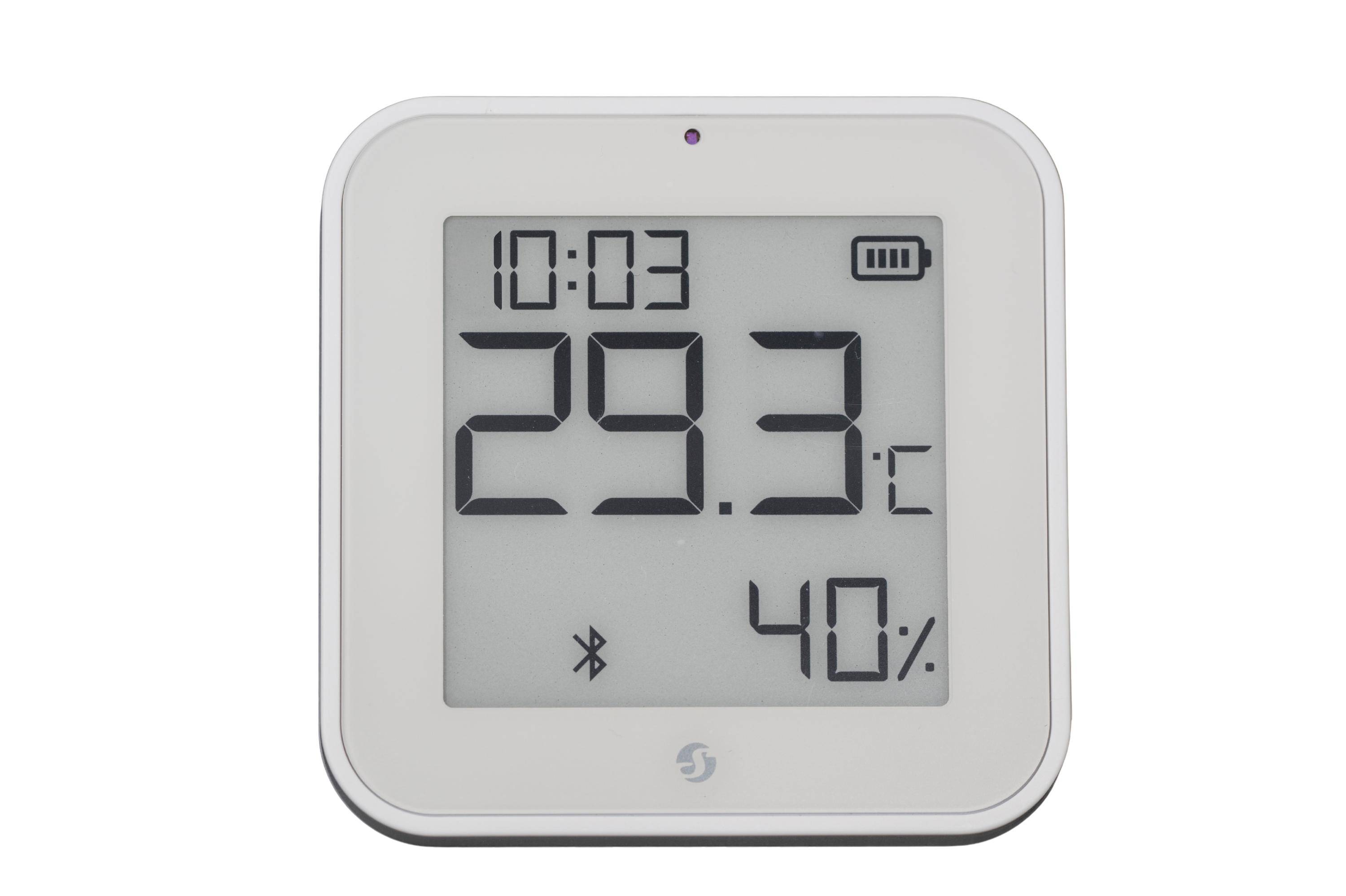 SHELLY WLAN-Temperatur- und Feuchtigkeitssensor, Blu ZB H&T Display, Weiß