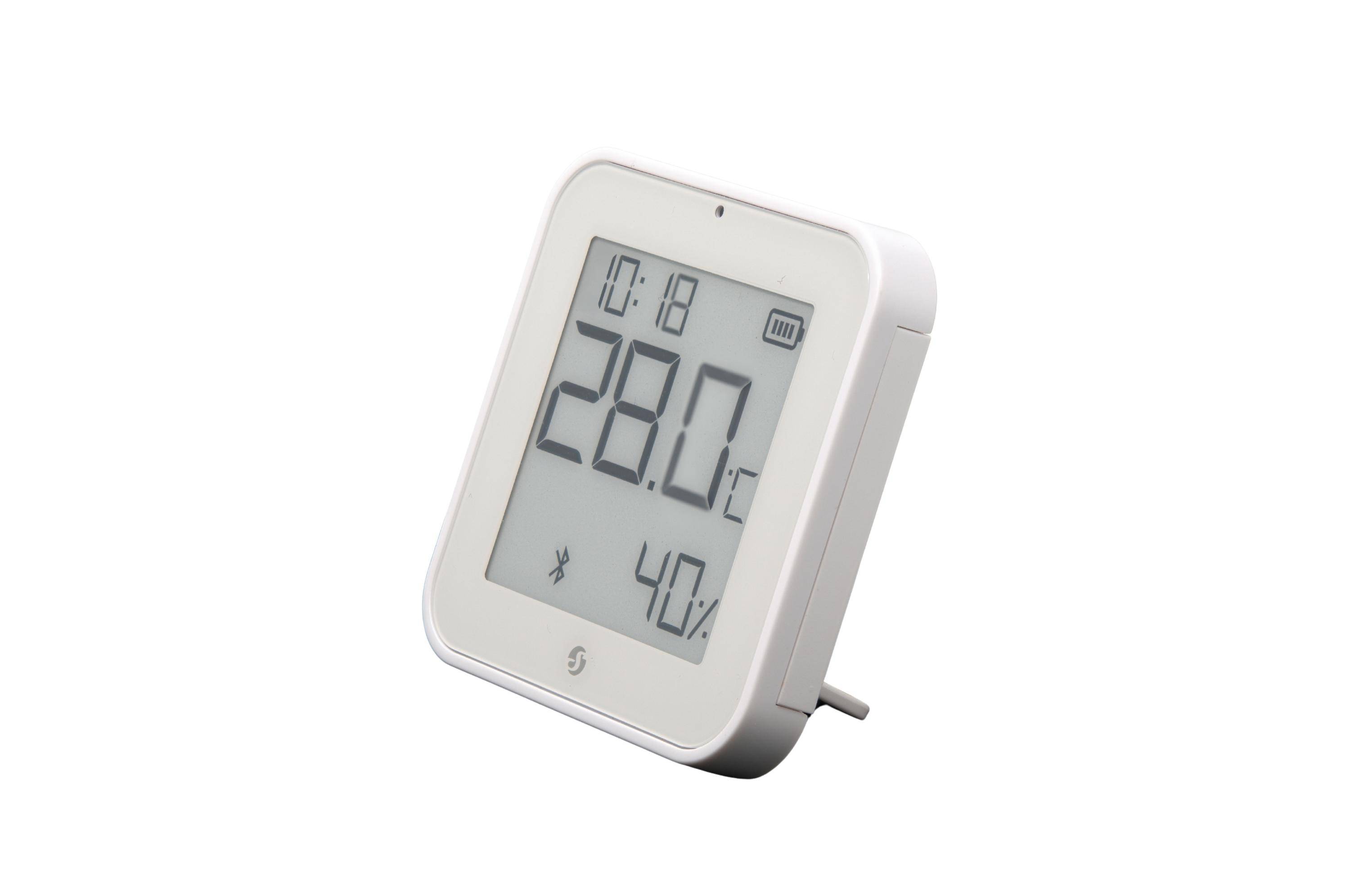 SHELLY WLAN-Temperatur- und Feuchtigkeitssensor, Blu ZB H&T Display, Weiß