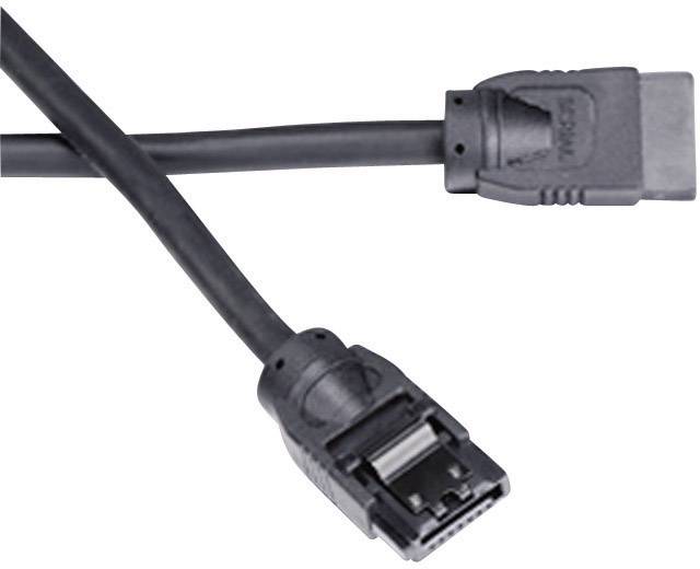 Akasa Festplatten Anschlusskabel [1x SATA-Buchse 7pol. - 1x SATA-Buchse 7pol.] 0.50 m Schwarz