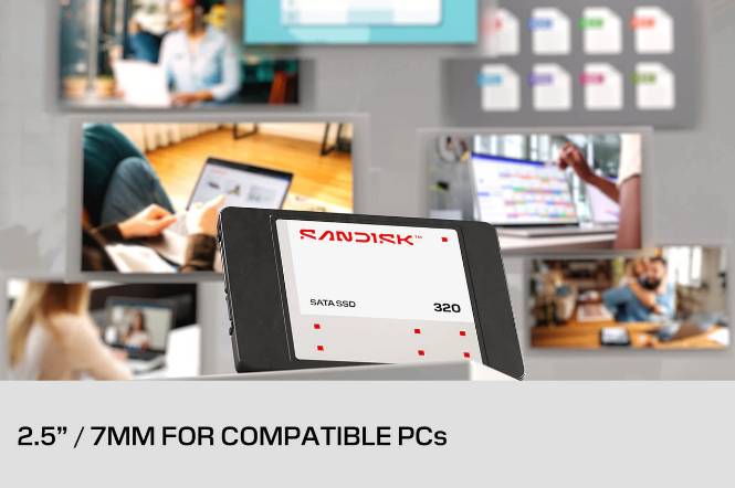 WD SanDisk 320 - SSD - 2 TB - intern - 2.5" (6.4 cm)