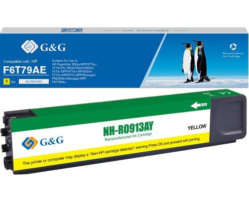 G&G Tintenpatrone kompatibel mit HP 913A / F6T79AE Gelb Multimedia-Technik Patronen HP