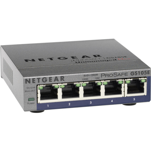 Netgear GS105E Netzwerk Switch 5 Port 1 GBit/s