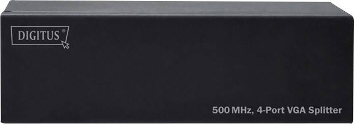 Digitus DS-42110 4 Port VGA-Splitter 2048 x 1536 Pixel Schwarz