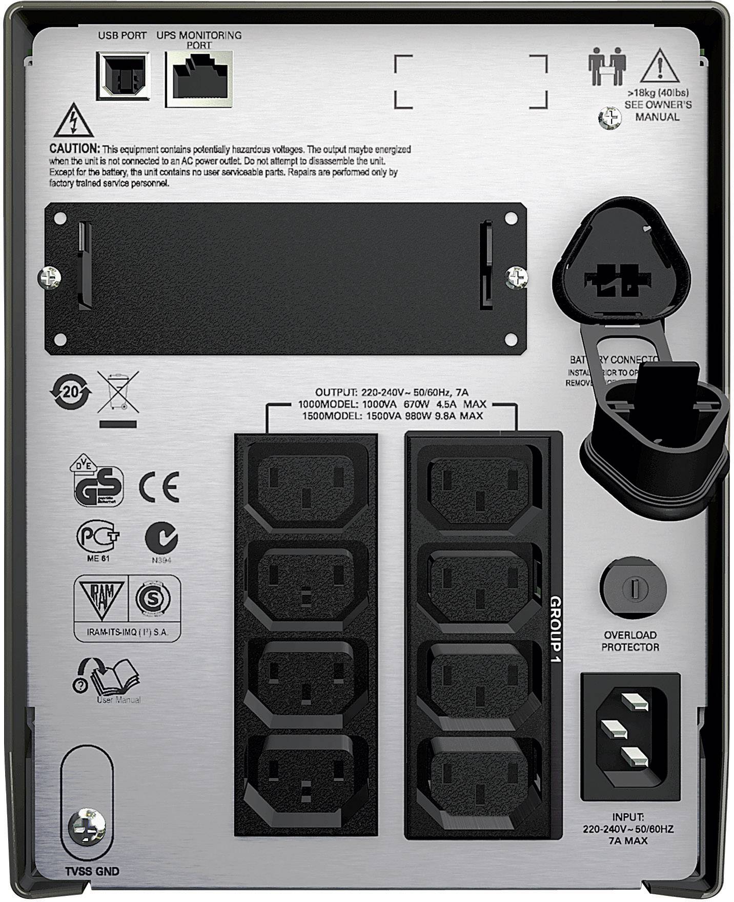 APC by Schneider Electric Smart UPS SMT1500I USV 1500 VA