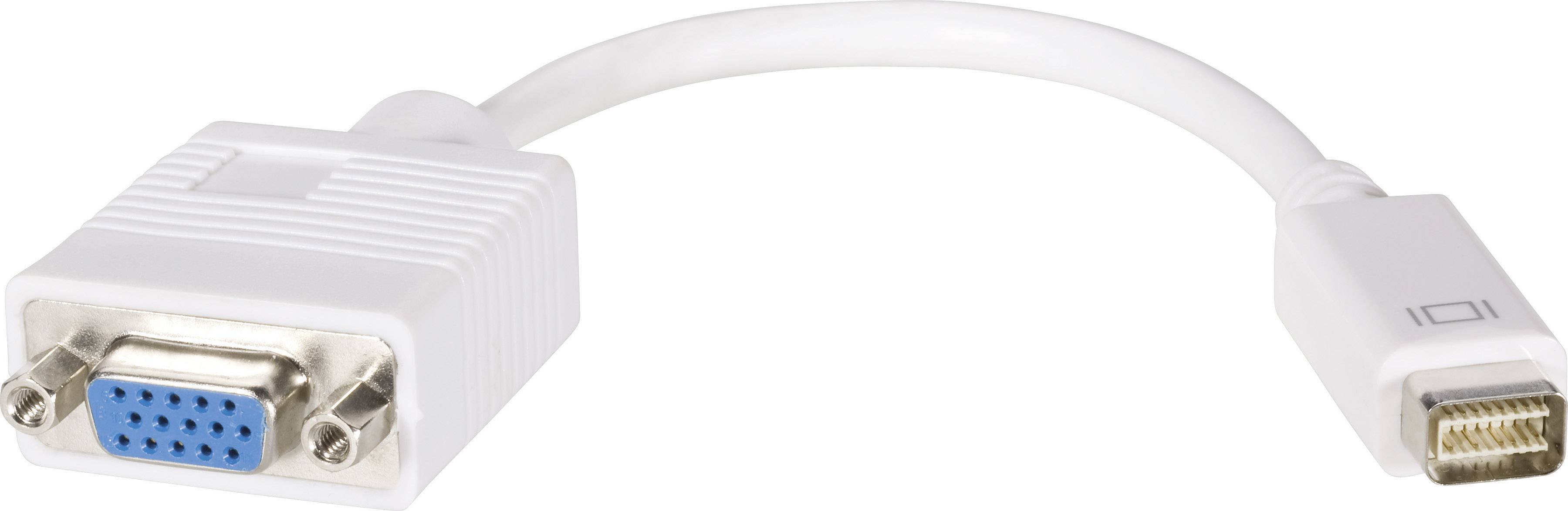 Goobay DVI / VGA Adapter [1x Mini-DVI-Stecker - 1x VGA-Buchse] Weiß