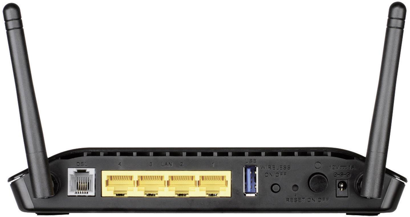 D-Link DSL-2751 WLAN Router mit Modem Integriertes Modem: ADSL, ADSL2+ 2.4 GHz 300 MBit/s