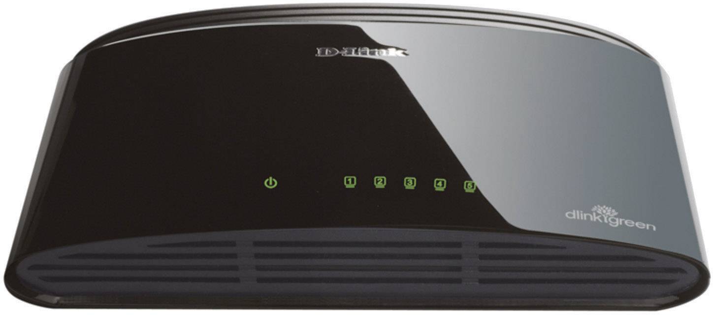 Ein schwarzer Router mit grün leuchtenden LEDs auf der Vorderseite zeigt den Betriebsstatus an.