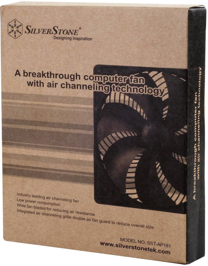 Silverstone SST-AP181 PC-Gehäuse-Lüfter Schwarz (B x H x T) 180 x 180 x 32 mm