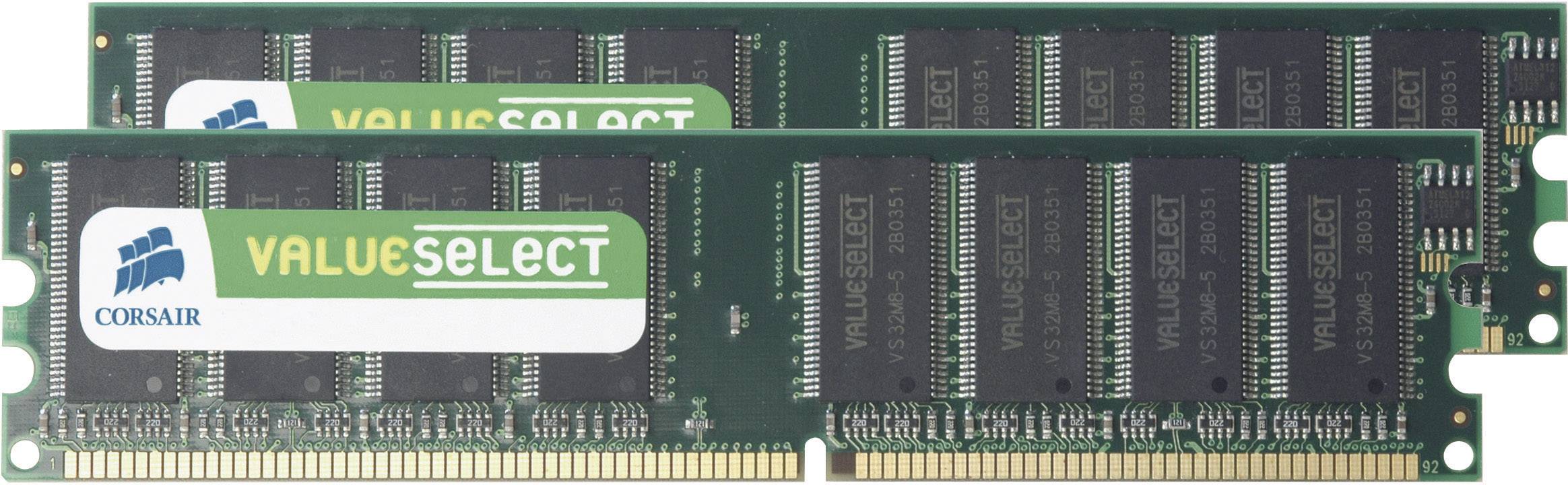 Corsair VS2GBKIT400C3 PC-Arbeitsspeicher Kit ValueSelect 2GB 2 x 1GB DDR-RAM 400MHz CL3 3-3-8