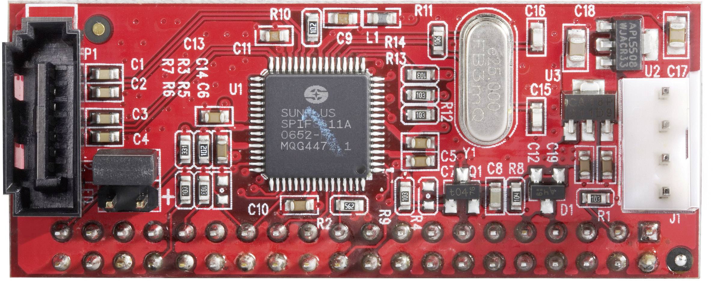 Schnittstellen-Konverter [1x SATA-Stecker 7pol. - 1x IDE-Buchse 40pol.]
