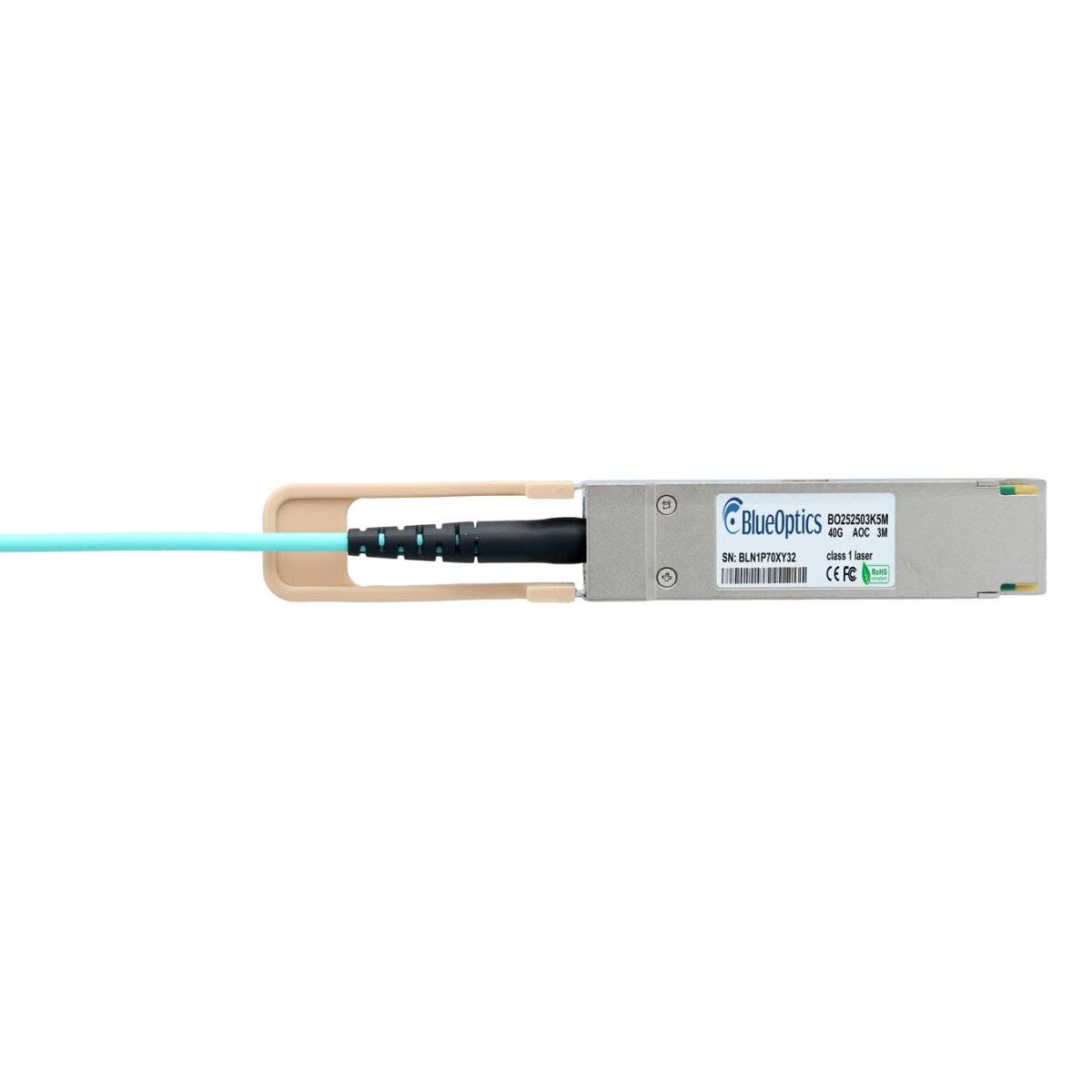 BLUEOPTICS - QSFP-40G-D-AOC-10M-CM kompatibles BlueOptics AOC QSFP BO252503K10M