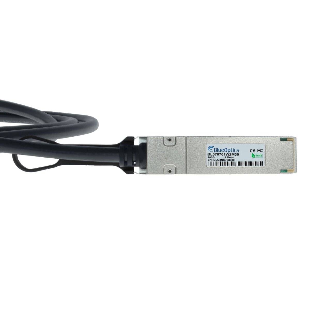 BlueOptics HPE P06149-B22 BlueLAN BL070701W1M30 QSFP56 Direct Attach Kabel, 200GBASE-CR4, , 30AWG, 1 Meter