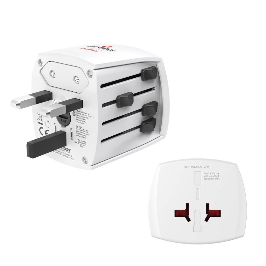 hama 00223466 Weltreiseadapter "MUV Micro", 2-polig