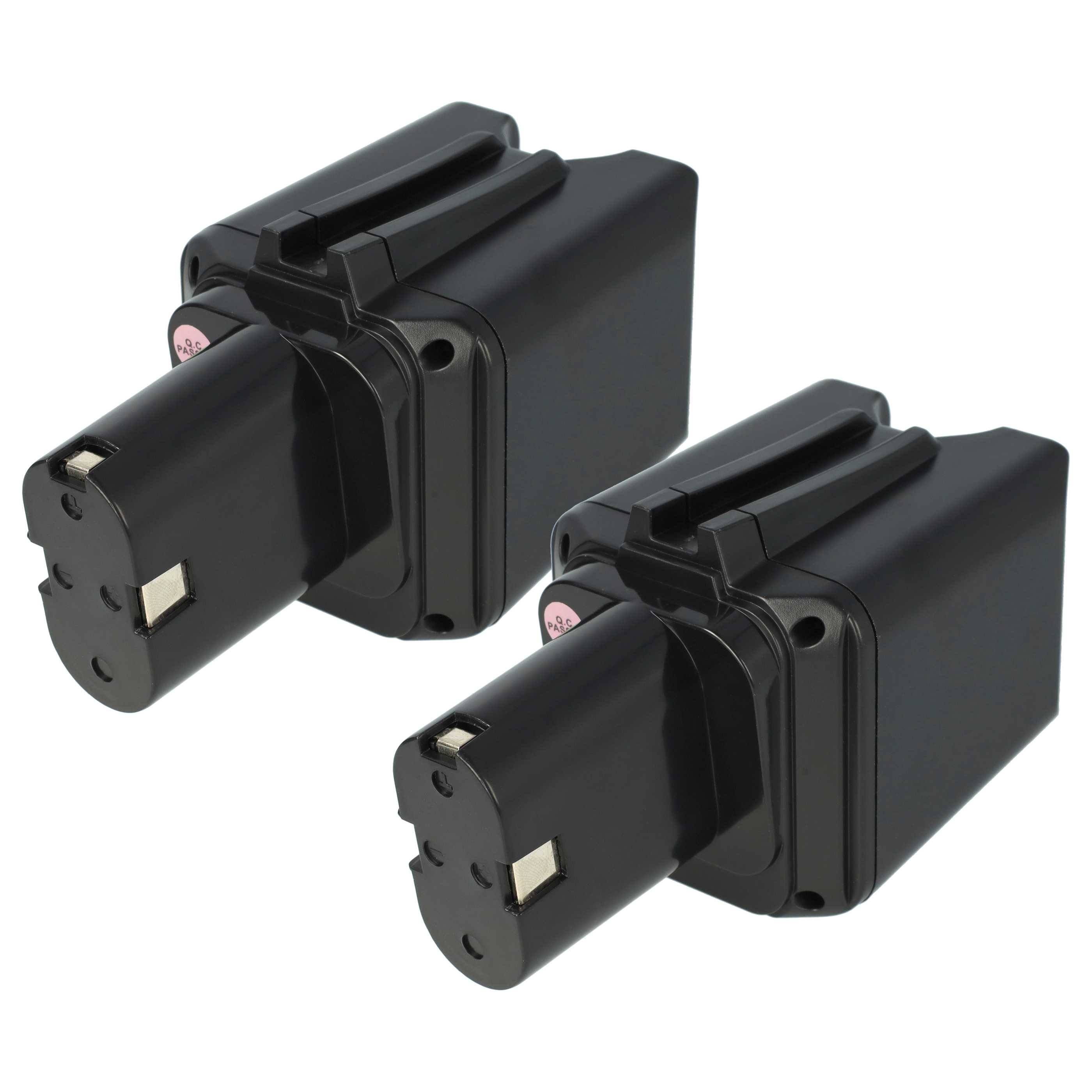 vhbw 2x Akku kompatibel mit Bosch GSG 9.6V, GSR 9.6VET, GSR 9.6V, GSS 9.6VES, GSR 9.6VES Werkzeug (1500 mAh, NiMH, 9,6