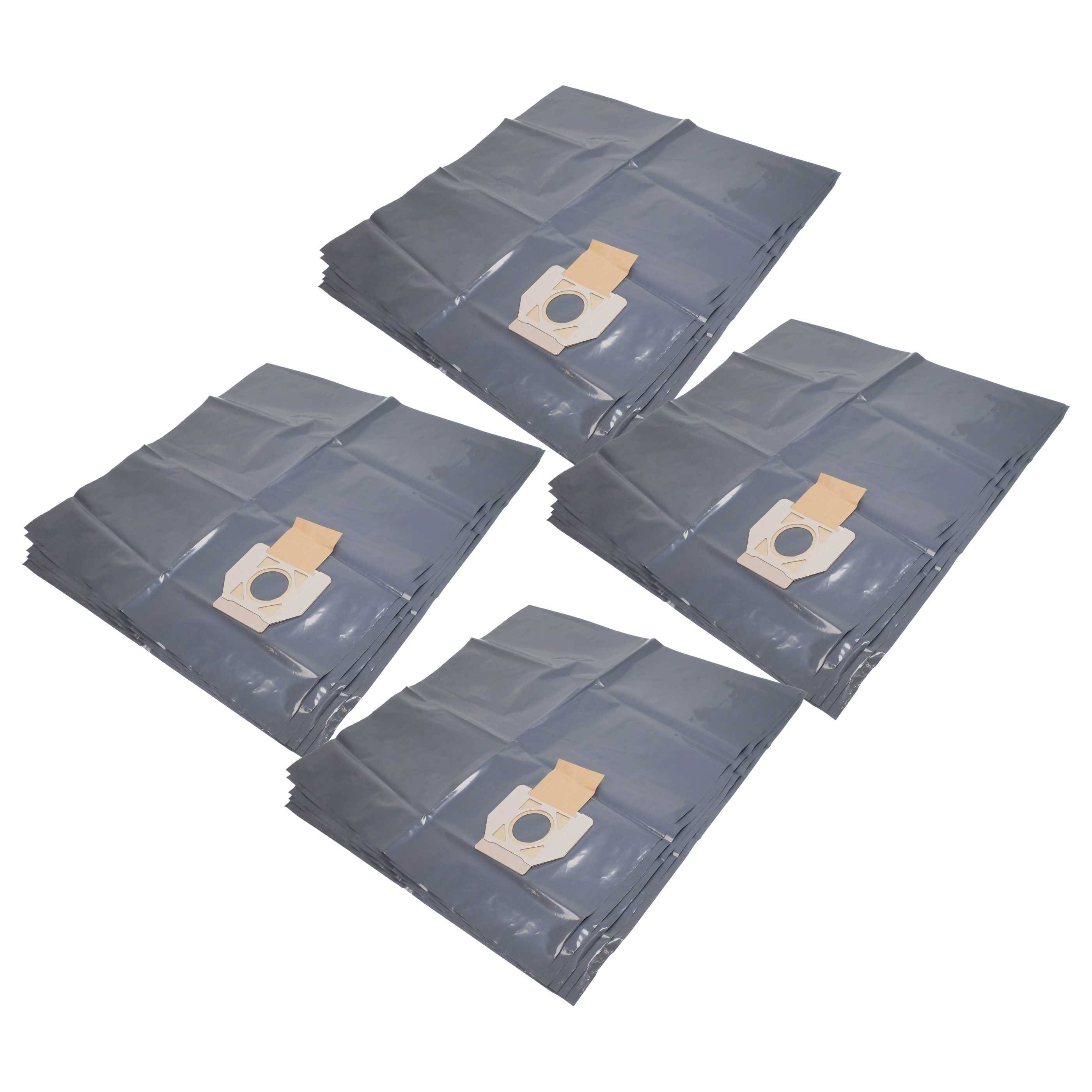 vhbw 20x Entsorgungsbeutel kompatibel mit Nilfisk Attix 30 Staubsauger - 33,5cm x 19,6cm Grau
