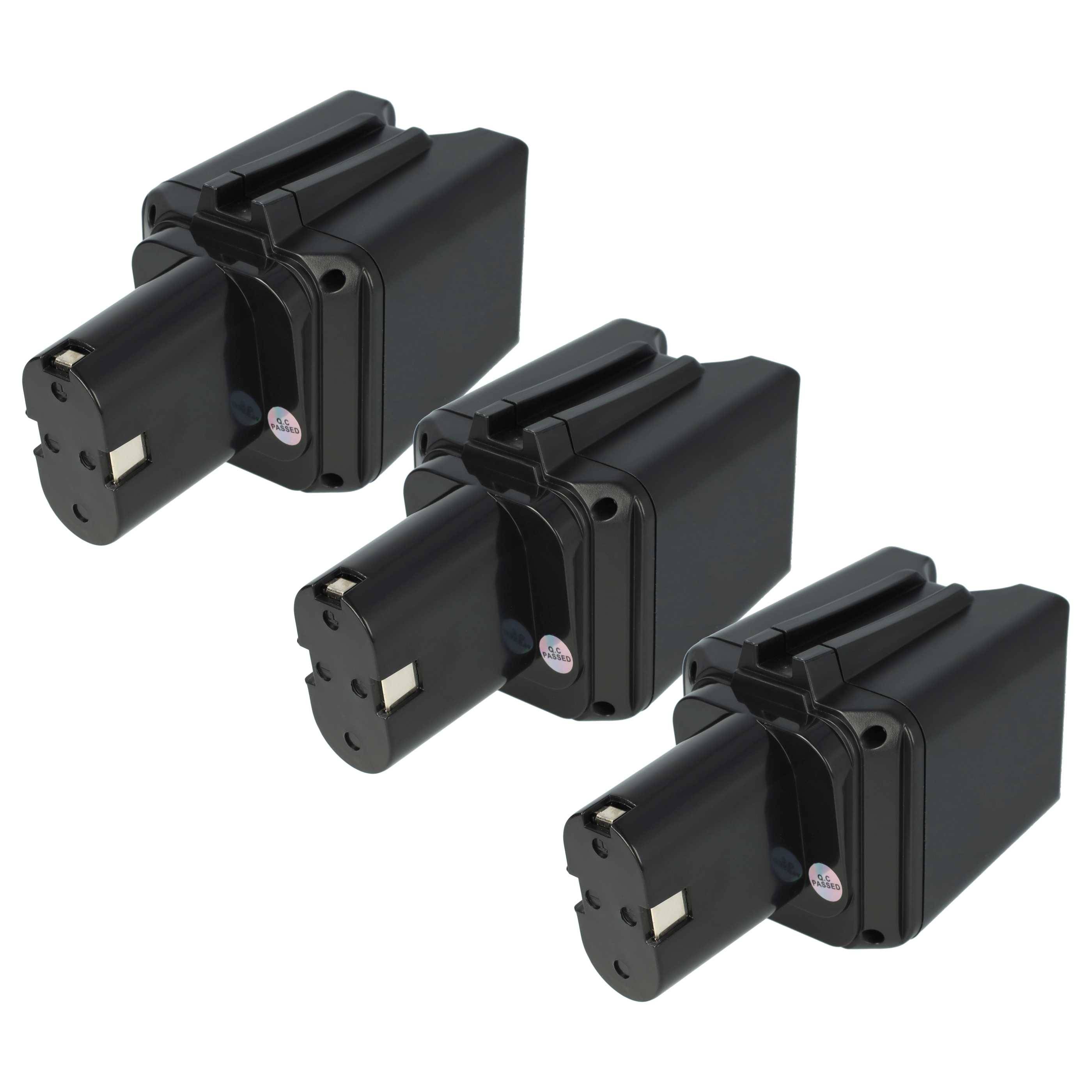 vhbw 3x Akku kompatibel mit Bosch PSR-Serie 1. Generation Werkzeug (2500 mAh, NiMH, 9,6 V)